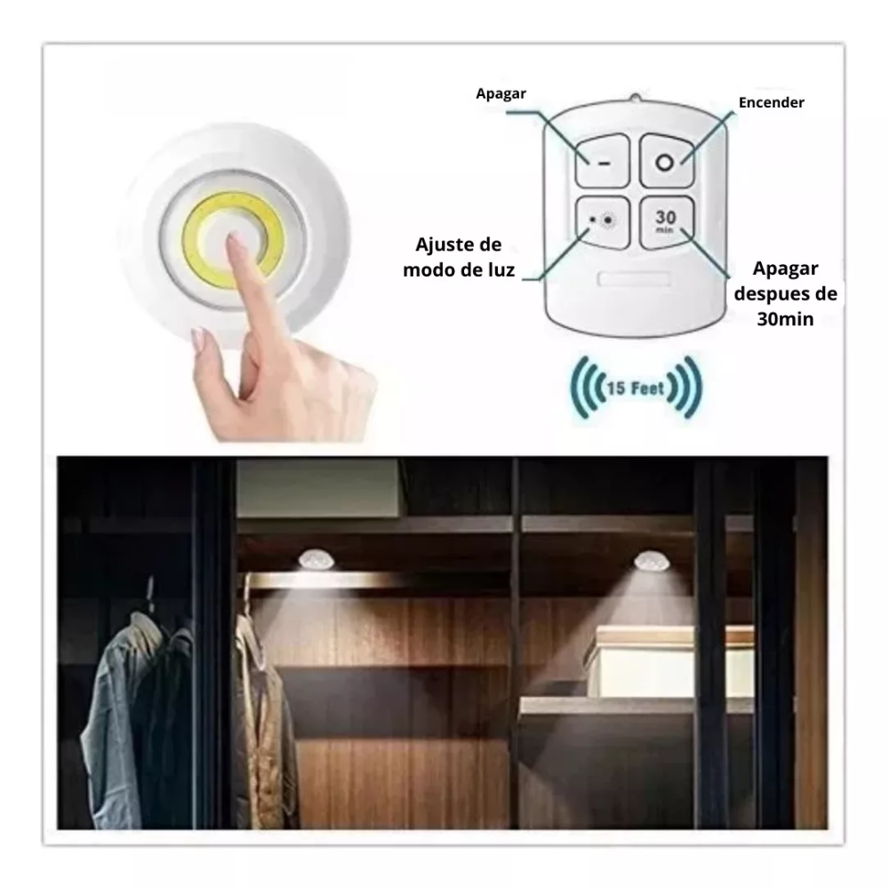 Set 3 Luces Led A Control Remoto