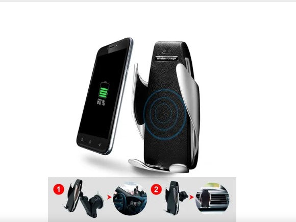 Soporte Auto con Cargador Inalámbrico