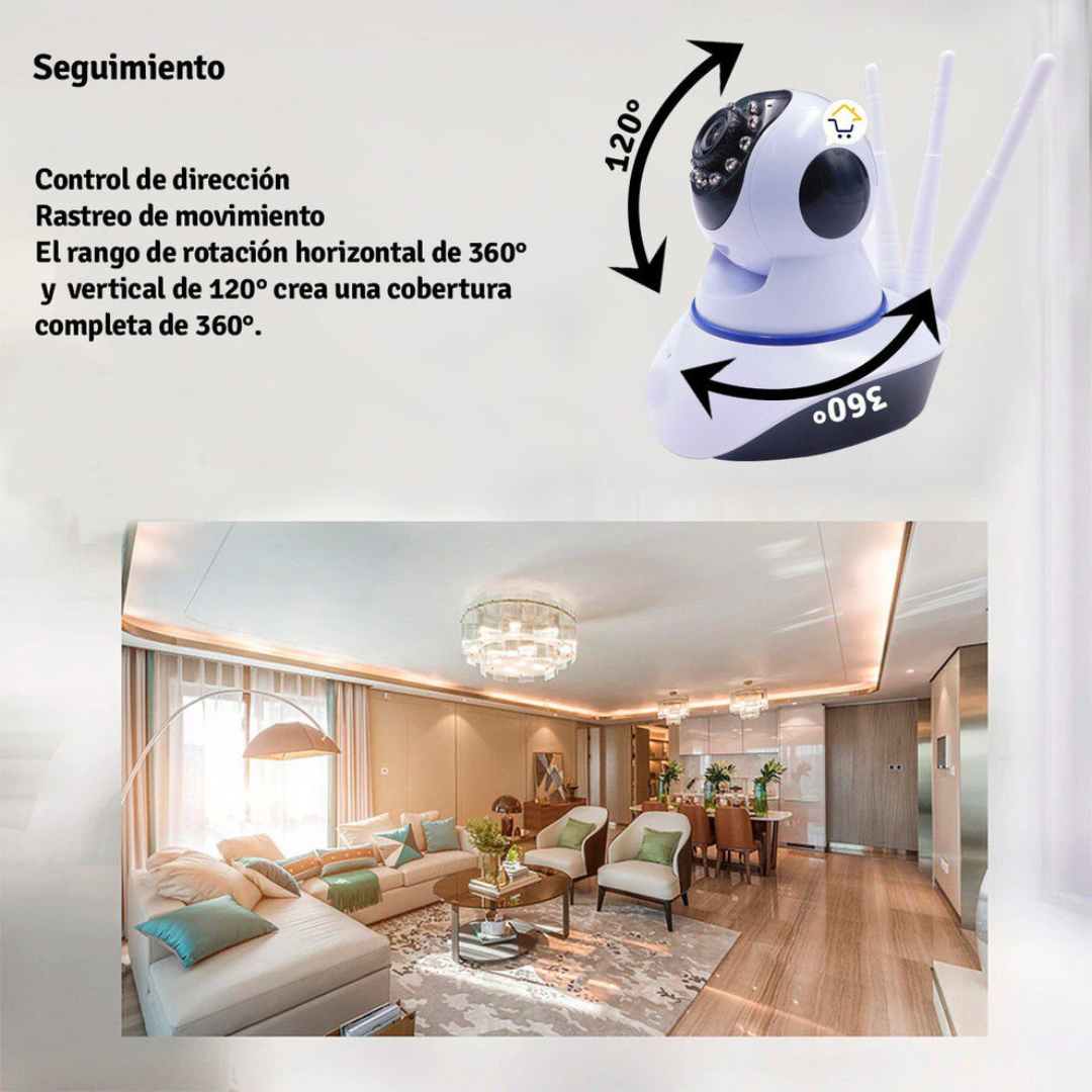 Cámara Ip 3 Antenas Wifi Visión Nocturna