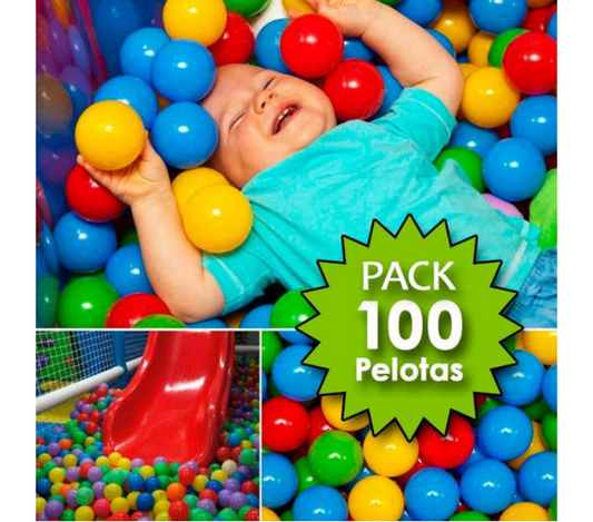 Pack 100 Pelotas Plásticas Para Piscina